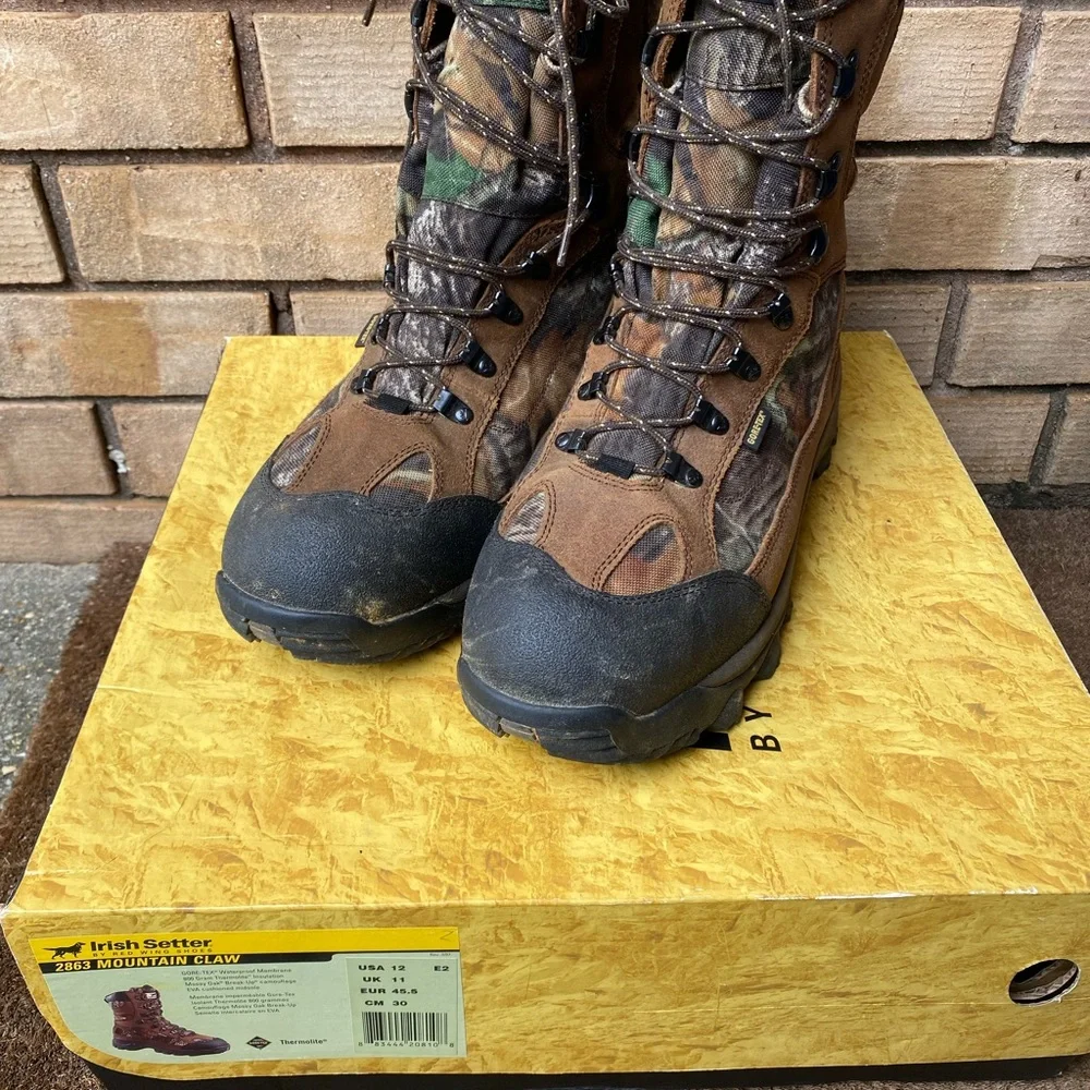 Irish Setter 2863 Mountain Claw 800g Insulated Waterproof Hunting Boots Men's 12